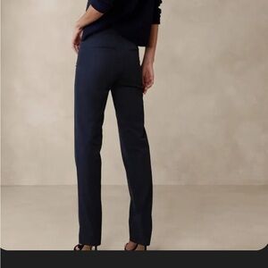 Banana Republic navy slim straight dress pants